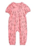 Cathlethes Aop Jumpsuit Baby Jumpsuit Haalari Pink Mini Rodini