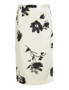 Modern Floral Skirt Polvipituinen Hame Cream Calvin Klein