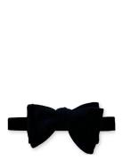 Velvet Bow Tie Rusetti Black Portia 1924