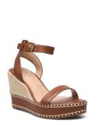 Hilarie Leather Espadrille Korolliset Sandaalit Espadrillot Brown Laur...