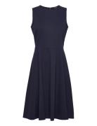 Modern Ponte-Dress Polvipituinen Mekko Navy Lauren Ralph Lauren