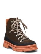 Boots - Flat - With Laces Nauhalliset Talvikengät Brown ANGULUS