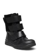 Boots - Flat - With Velcro Talvikengät Tarroilla Black ANGULUS