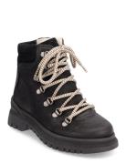 Boots - Flat - With Lace And Zip Nauhalliset Talvikengät Black ANGULUS