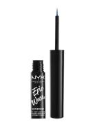 Epic Wear Liquid Liner Eyeliner Rajauskynä Meikki Blue NYX Professiona...