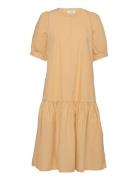 Cassa Dress Polvipituinen Mekko Yellow NORR