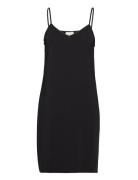 Melanie Slip Dress Polvipituinen Mekko Black Notes Du Nord