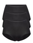 Decoy Maxi Brief, 3-Pack Gots Hipsterit Alushousut Alusvaatteet Black ...