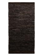 Leather Home Textiles Rugs & Carpets Cotton Rugs & Rag Rugs Brown RUG ...