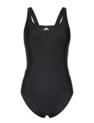 Adidas Mid 3 Stripes Swimsuit Uimapuku Uima-asut Black Adidas Performa...