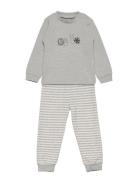 Pyjama Set Pyjamasetti Pyjama Grey Fixoni