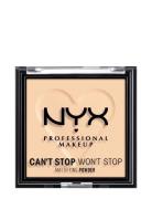 Can’t Stop Won’t Stop Mattifying Powder Puuteri Meikki Cream NYX Profe...