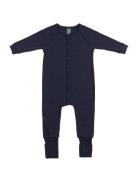 Night Suit, Navy Drop Needle, Merino Wool Pyjama Sie Jumpsuit Haalari ...