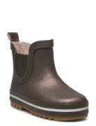 Short Winter Wellies - Glitter Talvisaappaat Khaki Green Mikk-line