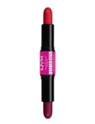 Wonder Stick Dual-Ended Cream Blush Stick Poskipuna Meikki Red NYX Pro...