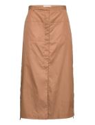 Cayla Skirt Pitkä Hame Brown Soulland