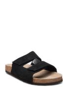 Slfbetsy Suede Strap Slider Matalapohjaiset Sandaalit Black Selected F...