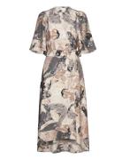 Elitaiw Wrap Dress Polvipituinen Mekko Grey InWear