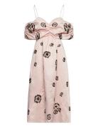 Francesca, 1782 Embellished Matte T Polvipituinen Mekko Pink STINE GOY...