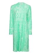 Chakra Dupina Dress Aop Polvipituinen Mekko Green Mads Nørgaard