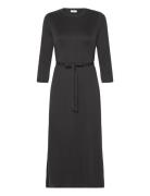 Mschbirdia Lynette 3/4 Dress Polvipituinen Mekko Black MSCH Copenhagen