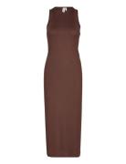 Sapphirers Dress Polvipituinen Mekko Brown Résumé