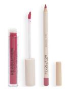 Revolution Lip Contour Kit Soulful Pink Huulikynä Meikki Pink Makeup R...