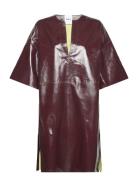 Leonard - Soft Patent Leather Polvipituinen Mekko Brown Day Birger Et ...