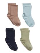 Sock 4P Ribb Sock Fashion Col Sukat Multi/patterned Lindex