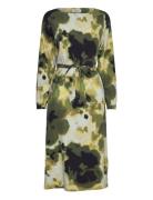 Mschdaniella Diena Dress Aop Polvipituinen Mekko Green MSCH Copenhagen