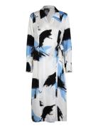 Josie Wrap Dress Polvipituinen Mekko White Second Female