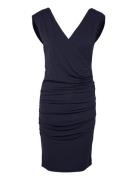 Viscose Dress Lyhyt Mekko Navy Rosemunde