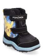 Pokemon Snowboot Talvikengät Tarroilla Black Pokemon