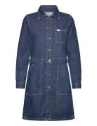 Workwear Dress Polvipituinen Mekko Blue Lee Jeans