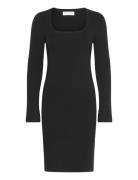 Heavy Knit Dresses Polvipituinen Mekko Black Marc O'Polo