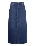 Rory Denim Skirt Pitkä Hame Blue Noella