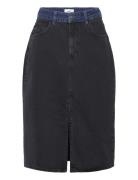 Objbeate Hw Denim Skirt E Aw Fair 23 Polvipituinen Hame Black Object