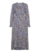 Decherie-Cw - Kjole Polvipituinen Mekko Blue Claire Woman