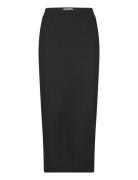 Annall Midi Skirt Polvipituinen Hame Black Lollys Laundry