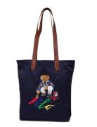 Polo Bear Twill Shopper Tote Shopper Laukku Navy Polo Ralph Lauren