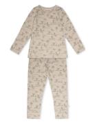 Melvin Homewear Set Pyjamasetti Pyjama Beige That's Mine