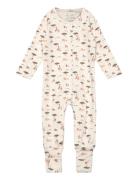 Mons - All-In- Pyjama Sie Jumpsuit Haalari Cream Hust & Claire