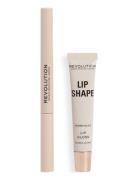 Revolution Lip Shape Kit Warm Nude Huulikynä Meikki Brown Makeup Revol...