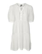 Vmnatali 2/4 Lace Short Dress Wvn Ga Spe Lyhyt Mekko White Vero Moda