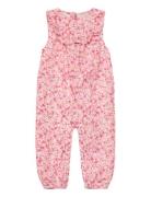 Suit Aop W. Lining Jumpsuit Haalari Pink Minymo