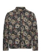 Claus Floral Jacquard Ohut Takki Green Rue De Tokyo