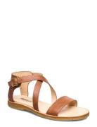 Sandals - Flat - Open Toe - Op Matalapohjaiset Sandaalit Brown ANGULUS