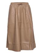 Skirt Polvipituinen Hame Brown Sofie Schnoor