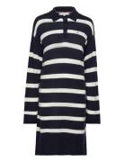 Soft Wool Polo Dress Polvipituinen Mekko Navy Tommy Hilfiger