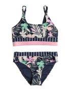 Ilacabo Active Tank Top Set Bikinit Black Roxy